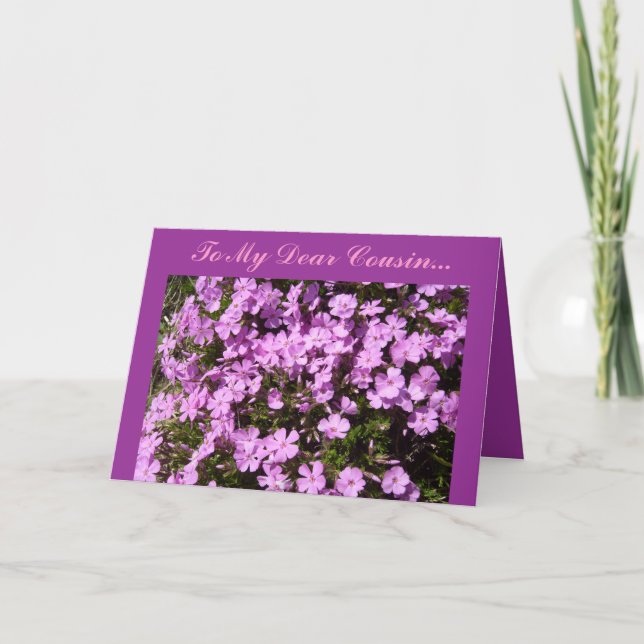 To My Dear Cousin... Card (Front)