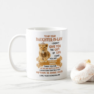 To my dear daughter-in-law coffee mug