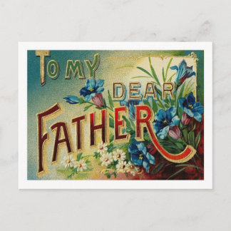To My Dear Father - Postcard