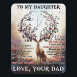 To My Deer Daughter Gift, Daughter Birthday Gift Door Sign<br><div class="desc">To My Deer Daughter Gift,  Daughter Birthday Gift</div>