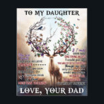 To My Deer Daughter Gift, Daughter Birthday Gift Flyer<br><div class="desc">To My Deer Daughter Gift,  Daughter Birthday Gift</div>