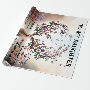 To My Deer Daughter Gift, Daughter Birthday Gift Wrapping Paper