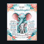 To My Elephant Daughter Gift, Daughter Birthday Flyer<br><div class="desc">To My Elephant Daughter Gift,  Daughter Birthday</div>