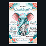 To My Elephant Daughter Gift, Daughter Birthday Photo Print<br><div class="desc">To My Elephant Daughter Gift,  Daughter Birthday</div>