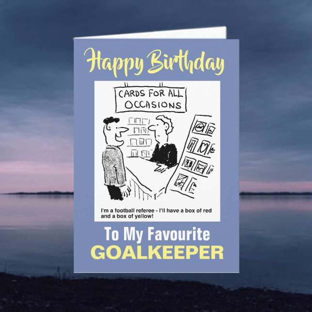 To My Favourite Goalkeeper - Happy Birthday Card (Creator Uploaded)