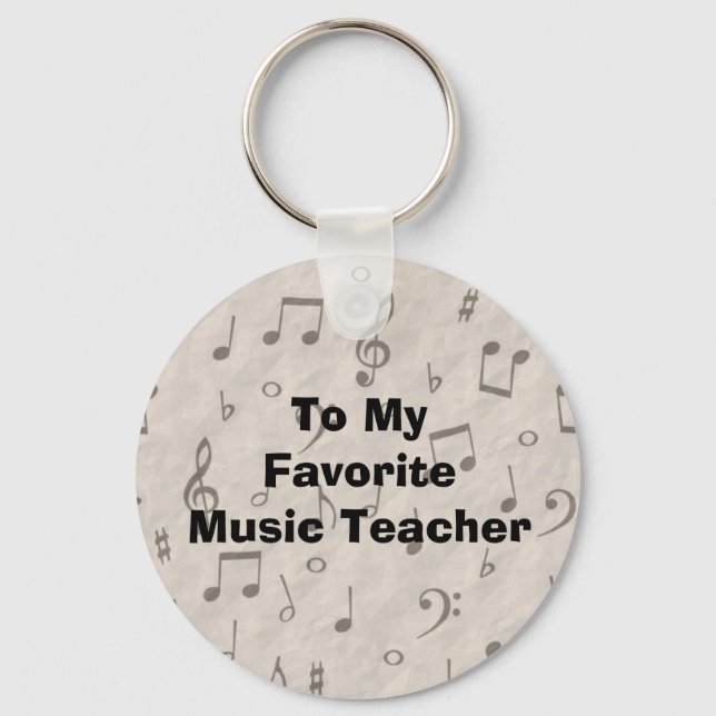 To My Favourite Music Teacher Key Ring (Front)