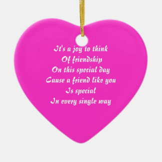 to my friend on valentine's day ceramic tree decoration
