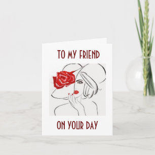TO MY FRIEND-RELAX, PAMPER YOURSELF ON BIRTHDAY CARD