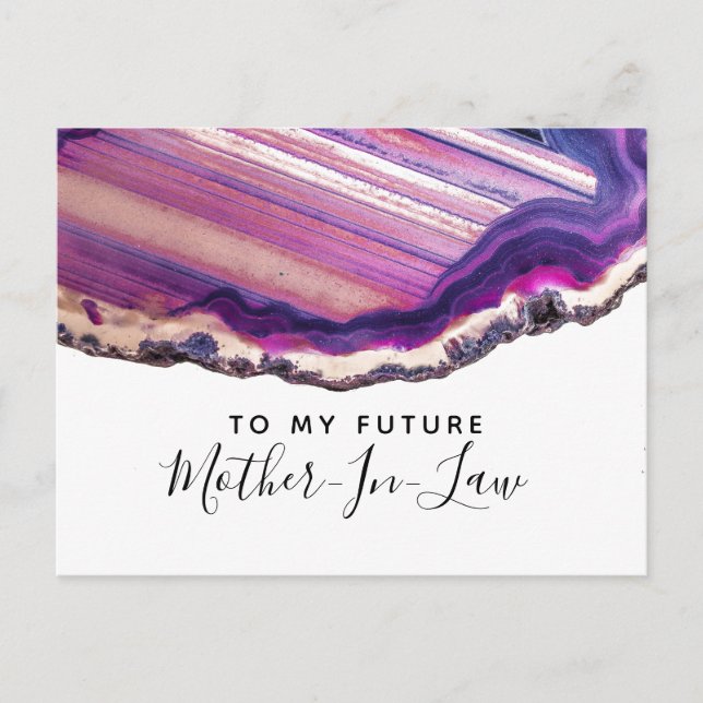 To my future Mother-in- law postcard gemstone (Front)