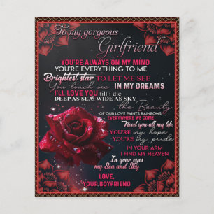 To My Girlfriend Birthday Gift, Couple Love Gift Flyer