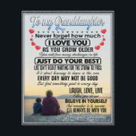 To My Granddaughter, Baby Girl Birthday Gift Idea Flyer<br><div class="desc">To My Granddaughter,  Baby Girl Birthday Gift Idea</div>