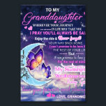 To My Granddaughter Butterflies Birthday Gift Idea Photo Print<br><div class="desc">To My Granddaughter Butterflies Birthday Gift Idea</div>