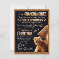 To My Granddaughter Gift From Grandma, Lion Lovers