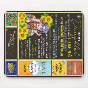 To My Granddaughter Sunflower Birthday Gift Idea Mouse Pad
