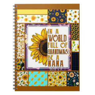 To My Grandma Gift,Grandmother Gift,Sunflower Love Notebook