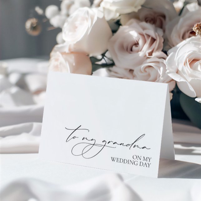 "To My Grandma On My Wedding Day" Card ("To My Grandma On My Wedding Day" Card)