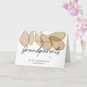 To My Grandparents Wedding Thank You From Bride Ca Card