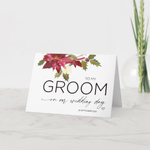 To My Groom Wedding Gift from Bride Christmas Card