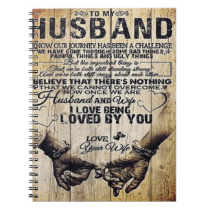 To My Husband Birthday Gift To Husband Notebook