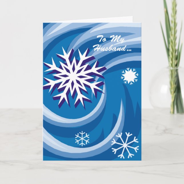 To My Husband Christmas Holiday Card (Front)