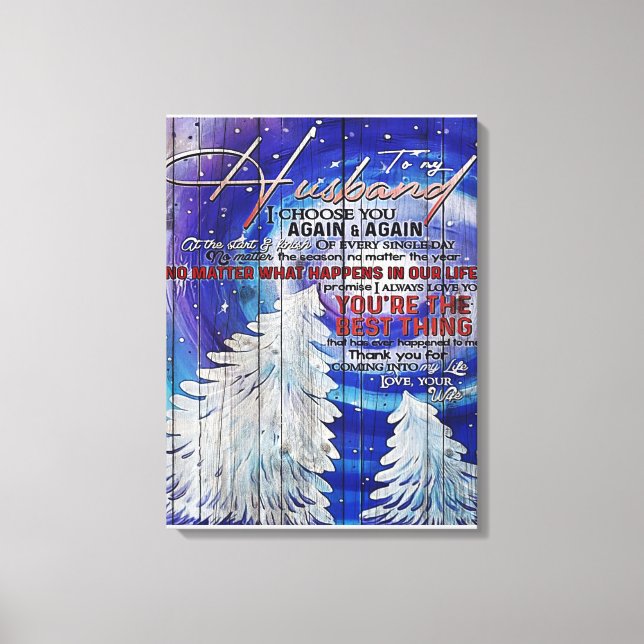 To my Husband | Cute Gift For Dad Canvas Print (Front)