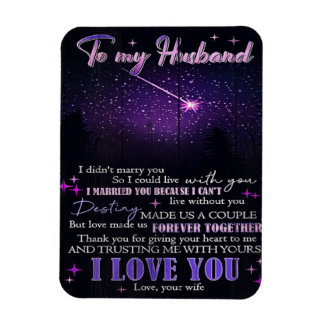 To My Husband Decor, Love Quotes Letter Magnet