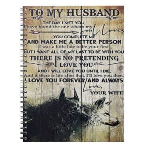 To My Husband Design Gift   Love Letter To Him   Notebook