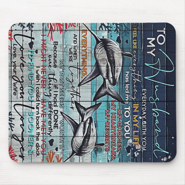 To My Husband Design | Love Letter Design | Mouse Pad (Front)