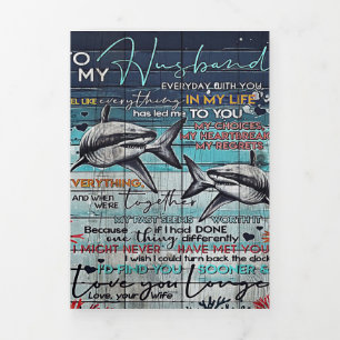 To My Husband Design Love Letter Design Tri-Fold Announcement