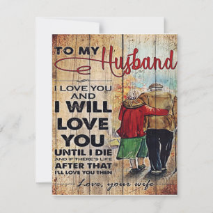 To My Husband Design Love Letter To Him Invitation