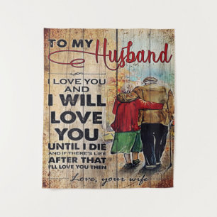 To My Husband Design Love Letter To Him Tapestry