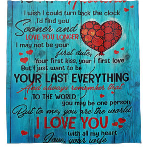 To My Husband Design   Love Quotes To Husband Shower Curtain