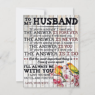 To My Husband Design, New Home Gift Invitation