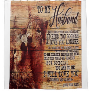 To my Husband   Family Decoration   To My Family Shower Curtain