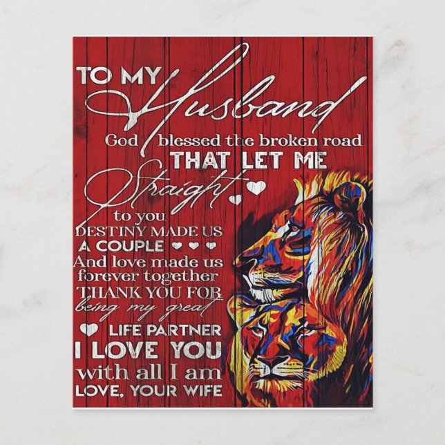 To My Husband Gift, Best Holiday Present Flyer (Front)
