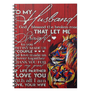 To My Husband Gift, Best Holiday Present Notebook