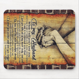 To My Husband Gift Cute Husband Gift Mouse Pad