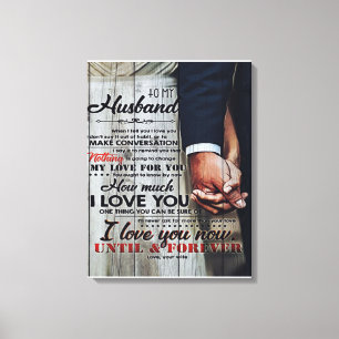 To My Husband Gift   Holiday Funny Gift Canvas Print