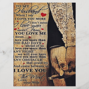 To My Husband Gift, Indoor Decor Menu