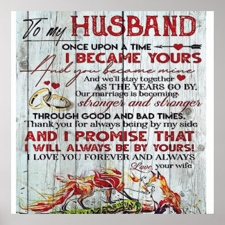 To My Husband Gift | Letter For Him | Poster