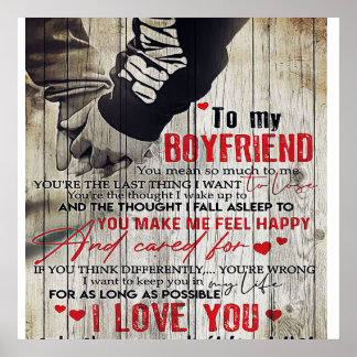 To my Husband Gift | Lovely Husband Letter Poster