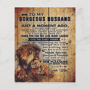 To My Husband Gift Lovely Letter for Husband Flyer