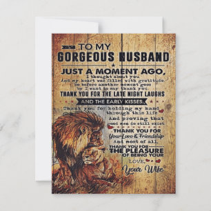 To My Husband Gift   Lovely Letter for Husband Invitation