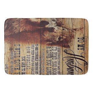To My Husband Gift, Personalised Present Bath Mat