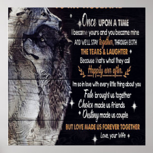 To My Husband Gift, Personalised Present Poster