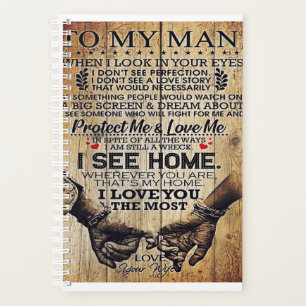 To my husband gift Special letter to husband Planner