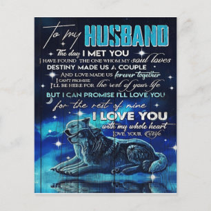 To My Husband Home Decor Gift For Holiday Flyer