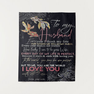 To My Husband Letter   Best Father's Day Present   Tapestry