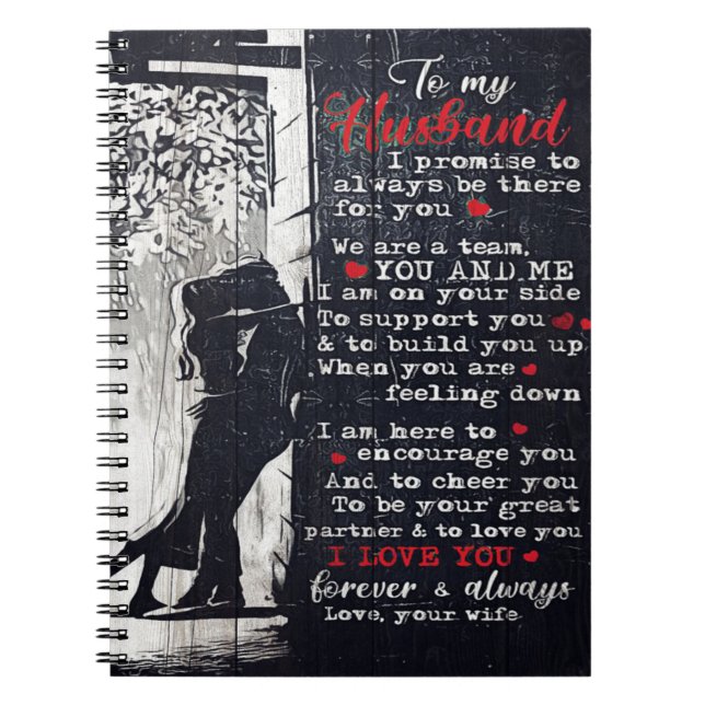 To My Husband Letter | Cute Present To My Husband| Notebook (Front)