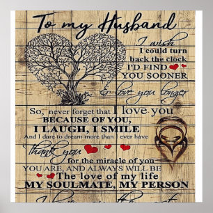 To my Husband   Letter For Husband   Family Decor